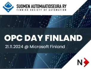 OPC Day Finland 2024 järjestetään 21.11.2024 @ Microsoft Finalnd. Suomen automaatioseura. Novotek